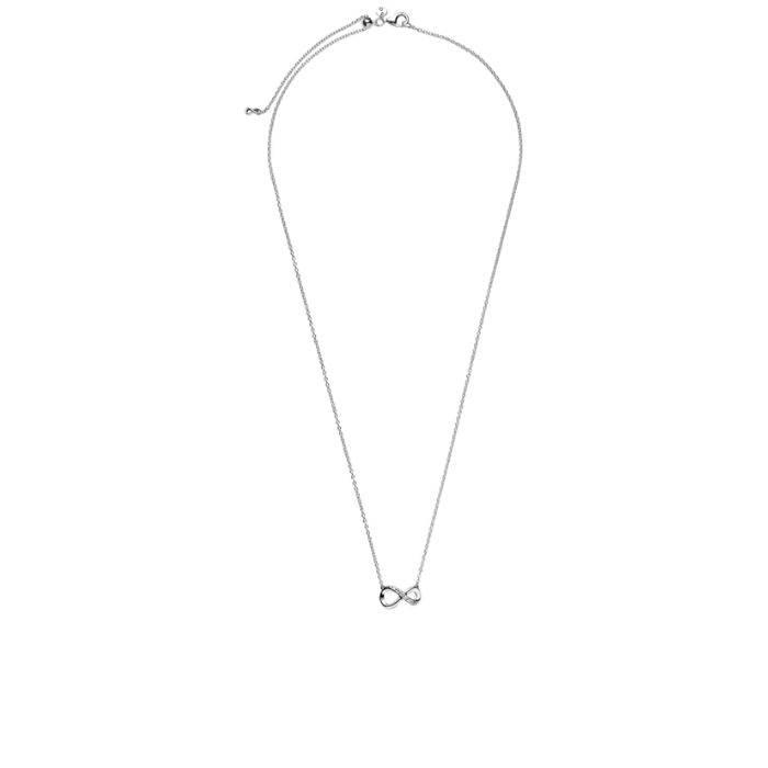 Colar Bellaria Infinito Brilhante em Prata 925 – Amor Sem Limites em Forma de Joia
