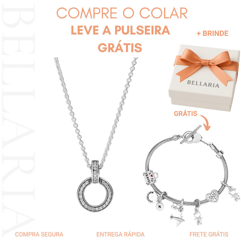 Compre 1 Leve 2 -  Prata 925 Colar & Pulseira com Significados Especiais