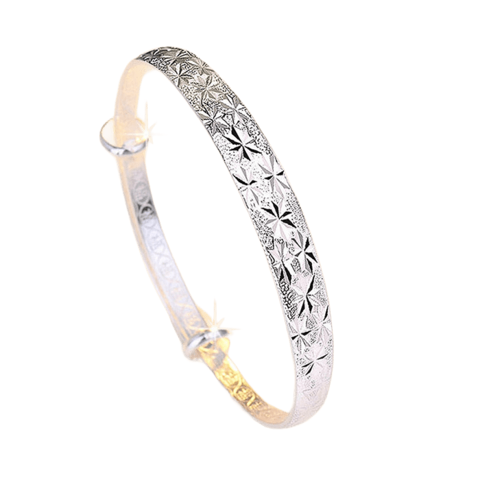 Pulseira Bellaria Feminina de Prata 925 com Acabamento Flor de Luz